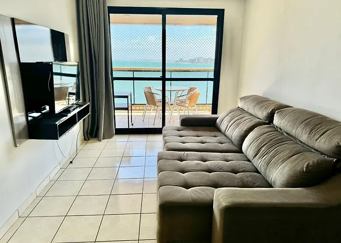 Praia Do Morro - Apt. Canto Nobre, Frente Total Para O Mar, 4 Quartos 1 Vaga De Garagem, 2 Banheiros